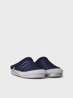 Toni Pons MORA-TK - Women's clog-style slipper in padded fabric and felt BLUE Outlet