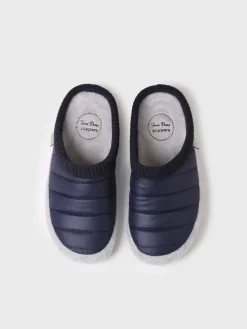Toni Pons MORA-TK - Women's clog-style slipper in padded fabric and felt BLUE Outlet