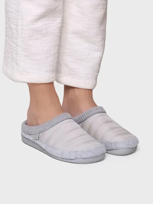 Toni Pons MORA-TK - Women's clog-style slipper in padded fabric and felt GRAY Discount