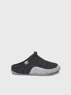 Toni Pons NADIR-FR - Slipper para hombre en fieltro reciclado | NADIR-FR BLACK Sale