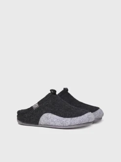Toni Pons NADIR-FR - Slipper para hombre en fieltro reciclado | NADIR-FR BLACK Sale