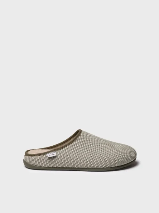Toni Pons NASH-JO - Men's clog-type slipper in mesh-like fabric KHAKI Best
