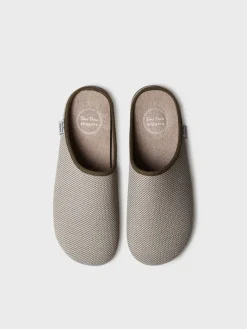 Toni Pons NASH-JO - Men's clog-type slipper in mesh-like fabric KHAKI Best