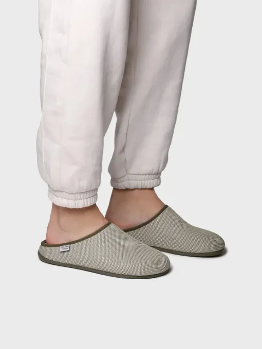 Toni Pons NASH-JO - Men's clog-type slipper in mesh-like fabric KHAKI Best