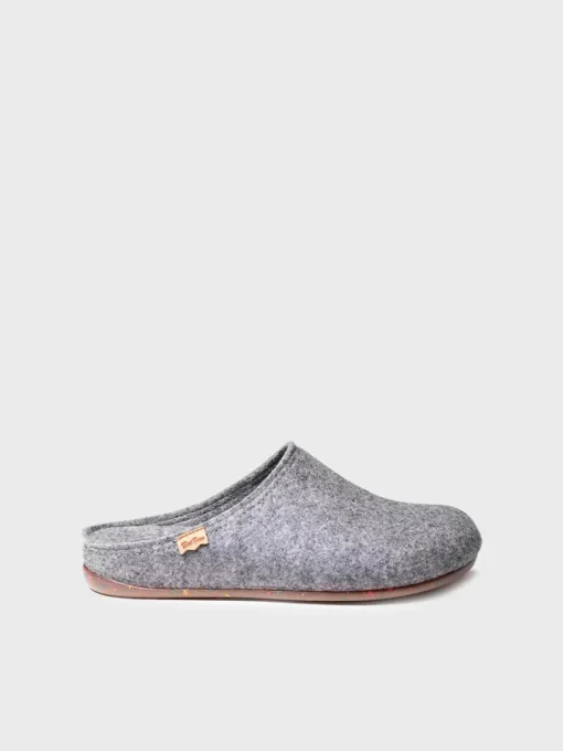 Toni Pons NEO-FR - Men's house slipper made from recycled felt GRAY Discount