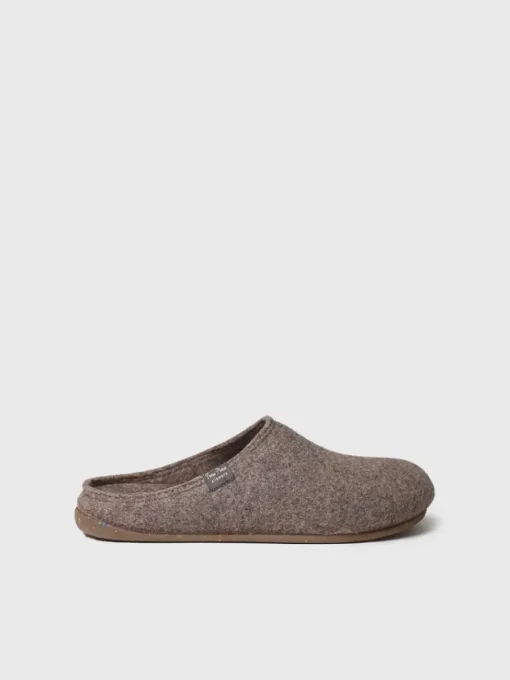 Toni Pons NEO-FR - Men's house slipper made from recycled felt BROWN Clearance