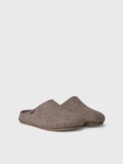 Toni Pons NEO-FR - Men's house slipper made from recycled felt BROWN Clearance