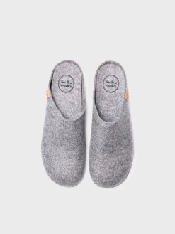 Toni Pons NEO-FR - Men's house slipper made from recycled felt GRAY Discount