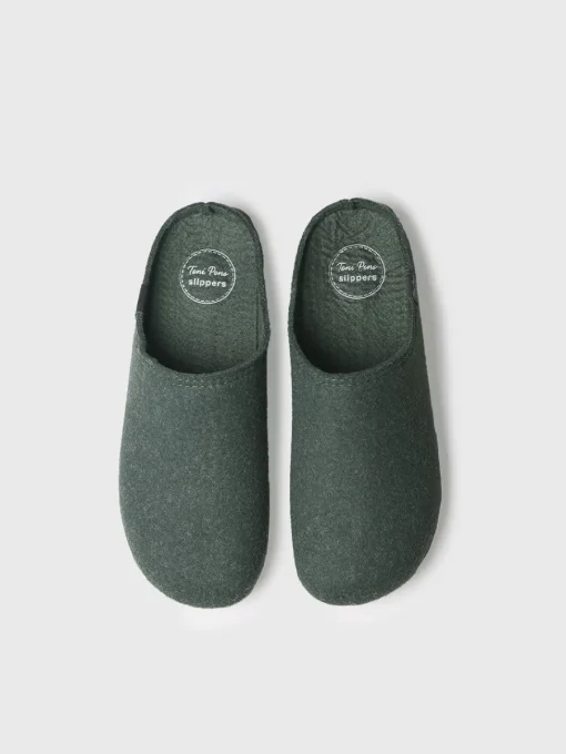 Toni Pons NEO-FR - Men's house slipper made from recycled felt GREEN Clearance