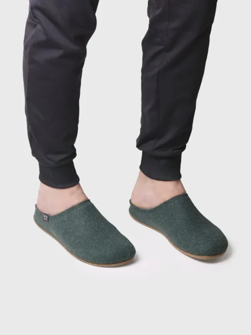 Toni Pons NEO-FR - Men's house slipper made from recycled felt GREEN Clearance