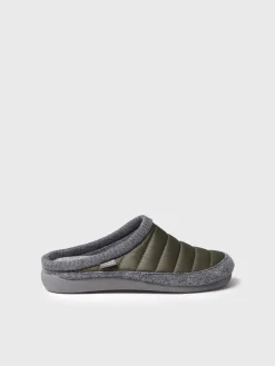 Toni Pons NIX-TK - Clog-style slipper in padded fabric and felt GREEN Discount