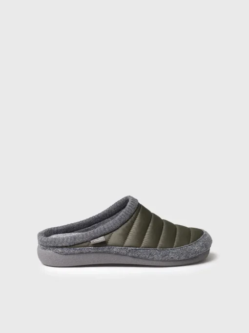 Toni Pons NIX-TK - Clog-style slipper in padded fabric and felt GREEN Discount