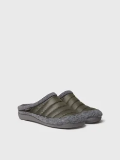 Toni Pons NIX-TK - Clog-style slipper in padded fabric and felt GREEN Discount
