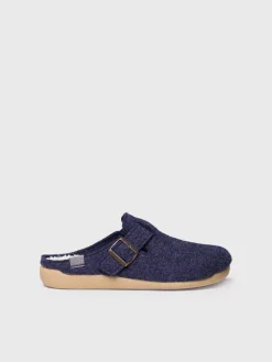 Toni Pons NORTON-FP - Men's clog-style slipper in felt BLUE Online