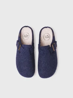 Toni Pons NORTON-FP - Men's clog-style slipper in felt BLUE Online