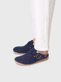 Toni Pons NORTON-FP - Men's clog-style slipper in felt BLUE Online