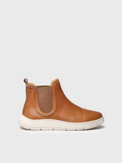 Toni Pons PADUA - leather bootie for women with side elastic in leather colour BROWN Clearance
