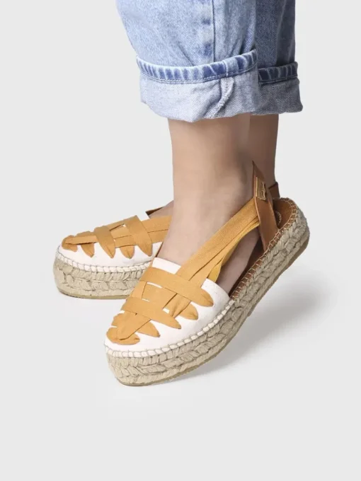 Toni Pons RIO-CU - Flat espadrilles with crossed straps OCHRE Fashion