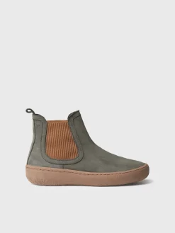 Toni Pons SERRA - Women's nubuck leather ankle boots with side elastic GREEN New