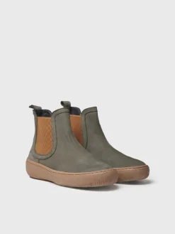 Toni Pons SERRA - Women's nubuck leather ankle boots with side elastic GREEN New