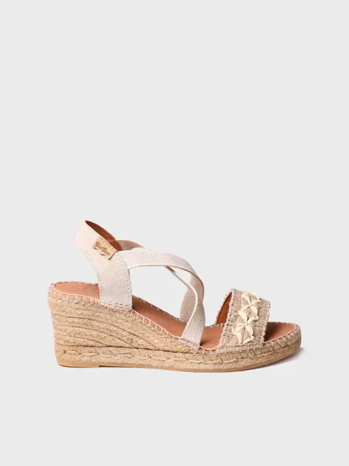 Toni Pons SUSA-BN - Women's jute wedge sandal NATURAL Best