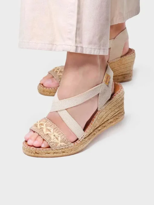 Toni Pons SUSA-BN - Women's jute wedge sandal NATURAL Best