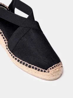Toni Pons TER - Medium wedge vegan espadrilles BLACK Discount