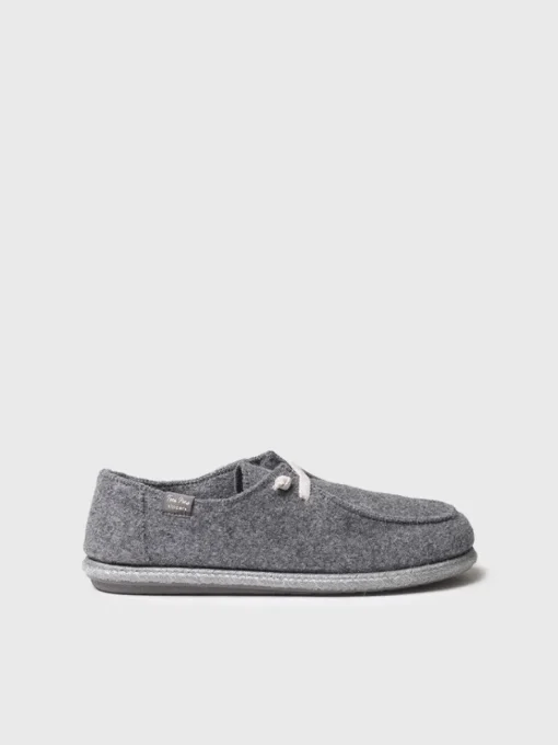 Toni Pons TIAGO-RW - Men's slippers in recycled wool GRAY Discount
