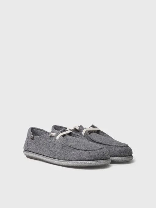 Toni Pons TIAGO-RW - Men's slippers in recycled wool GRAY Discount