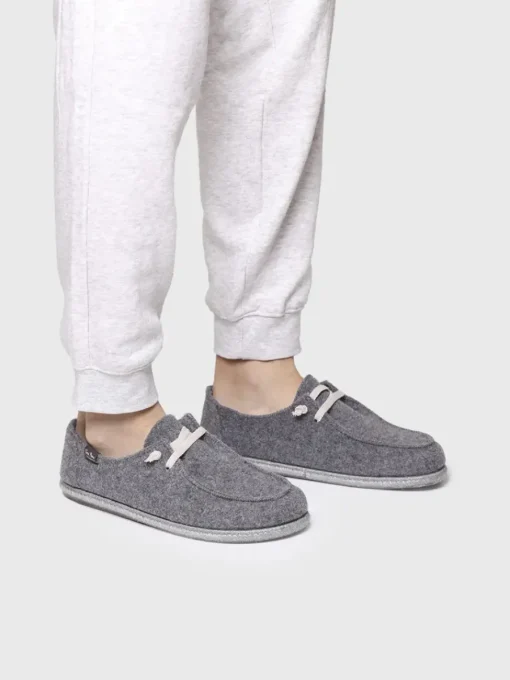 Toni Pons TIAGO-RW - Men's slippers in recycled wool GRAY Discount