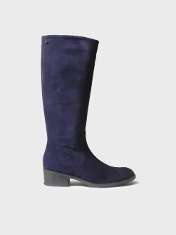 Toni Pons TIROL-SY - High boots for women in suede BLUE Best