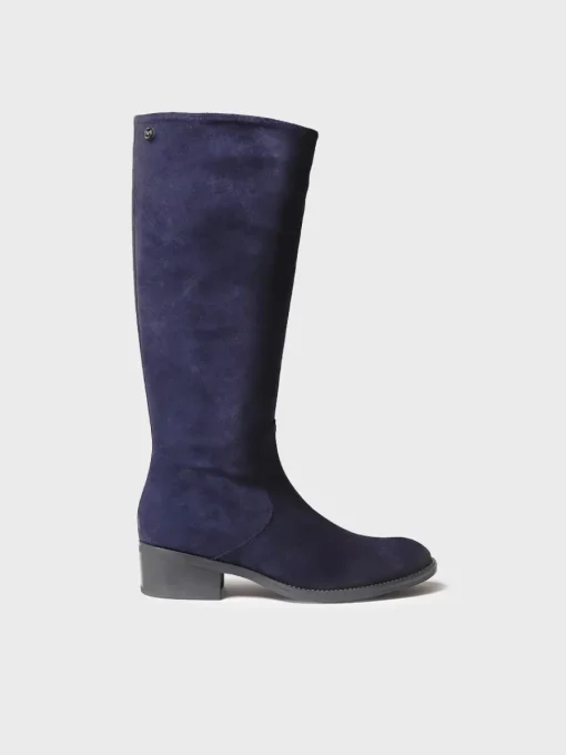 Toni Pons TIROL-SY - High boots for women in suede BLUE Best