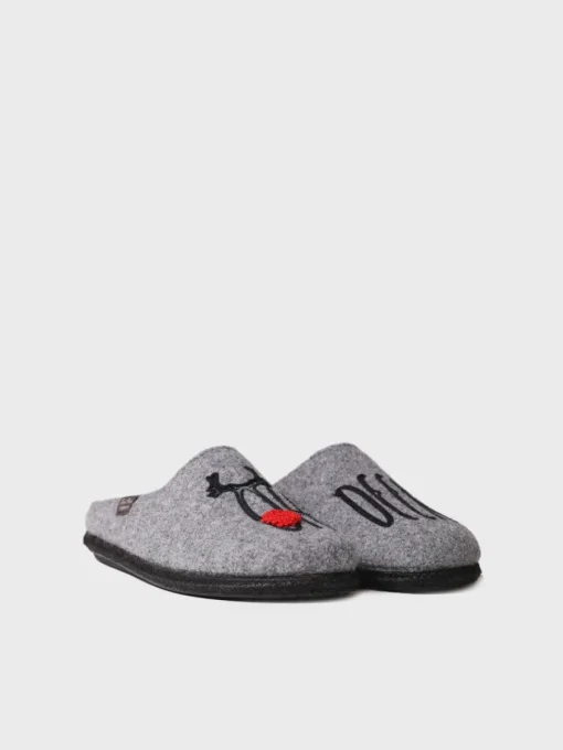Toni Pons TOBI-DR - Men's Slippers GRAY Discount