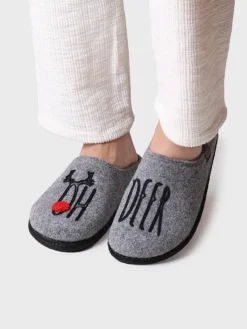 Toni Pons TOBI-DR - Men's Slippers GRAY Discount
