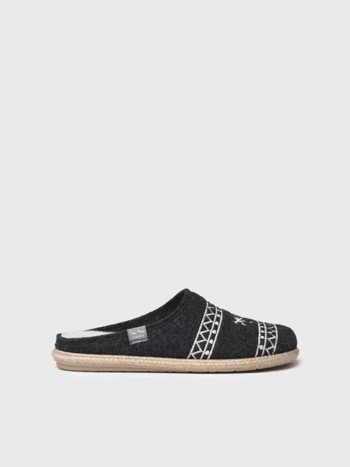 Toni Pons TOBI-EF - Men's felt slippers BLACK Sale