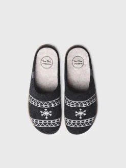 Toni Pons TOBI-EF - Men's felt slippers BLACK Sale