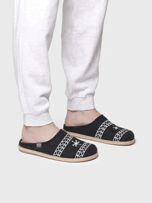 Toni Pons TOBI-EF - Men's felt slippers BLACK Sale