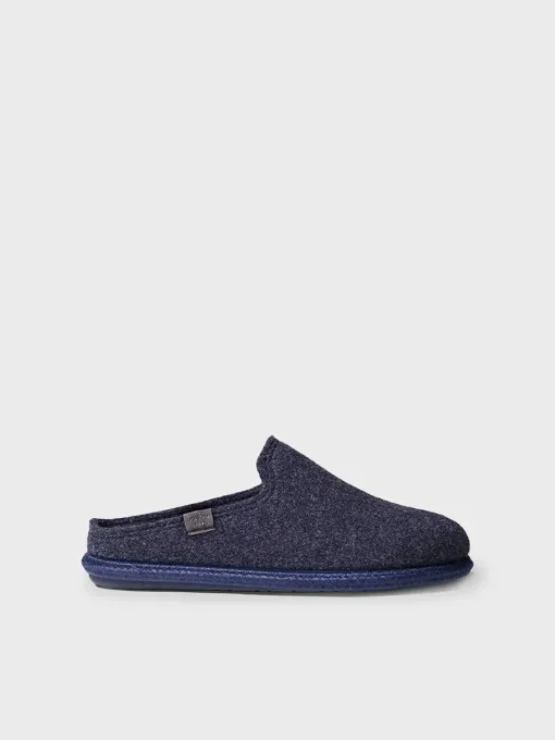 Toni Pons TOMAS-RW - Men's Slippers made from Recycled Wool BLUE Fashion