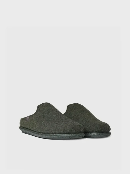Toni Pons TOMAS-RW - Men's Slippers made from Recycled Wool GREEN Outlet
