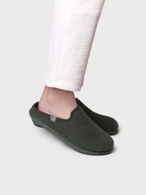 Toni Pons TOMAS-RW - Men's Slippers made from Recycled Wool GREEN Outlet