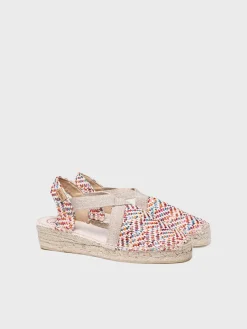 Toni Pons VERA-MS - Women's flat espadrilles in multicoloured raffia MULTICOLOR Hot