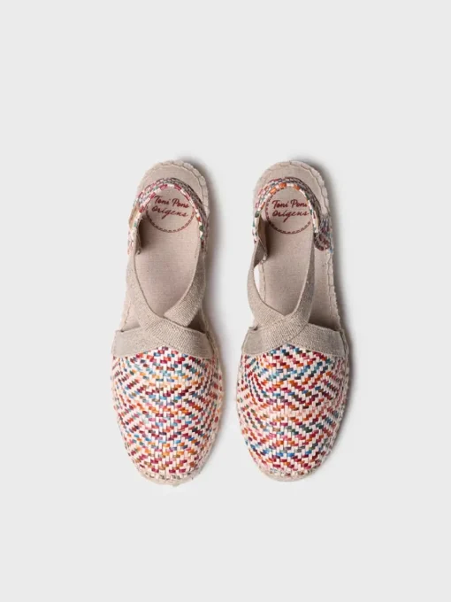 Toni Pons VERA-MS - Women's flat espadrilles in multicoloured raffia MULTICOLOR Hot