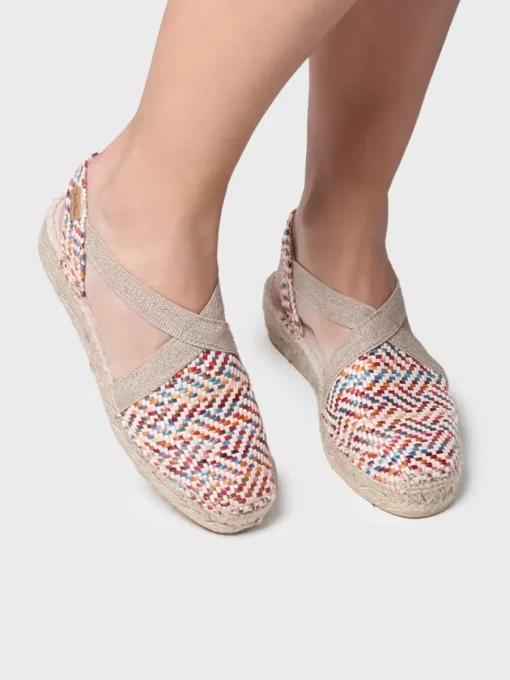 Toni Pons VERA-MS - Women's flat espadrilles in multicoloured raffia MULTICOLOR Hot